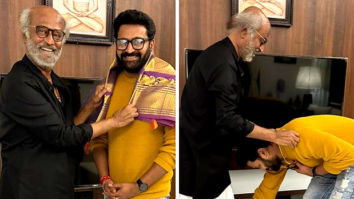 Kantara director Rishab Shetty touches Rajinikanth’s feet after receiving praises: ‘We are always grateful for your appreciation’ Kantara director Rishab Shetty touches Rajinikanth’s feet after receiving praises: ‘We are always grateful for your appreciation’