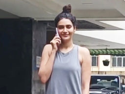 Karishma Tanna smiles for paps outside gym