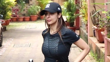 Malaika Arora poses with fans as she gets snapped outside gym