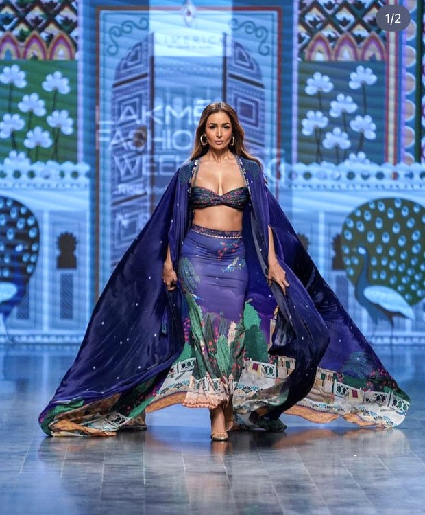 Malaika Arora steals the show in blue skirt and bandeau top by Abirr n' Nanki at Lakme Fashion Week Malaika Arora steals the show in blue skirt and bandeau top by Abirr n' Nanki at Lakme Fashion Week
