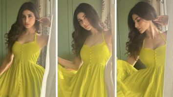 Mouni Roy’s bright green maxi dress worth Rs. 3500 with ruffle tiers and strappy sleeves is a weekend must-have