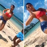 Nora Fatehi oozes oomph in bikini top and denim shorts as she dances on ‘Call Me Every Day’ in Mauritius
