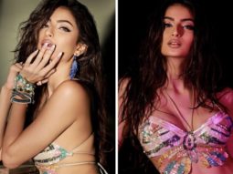 Palak Tiwari looks scintillating in multi-coloured sequin butterfly top and neon pants in latest photo-shoot