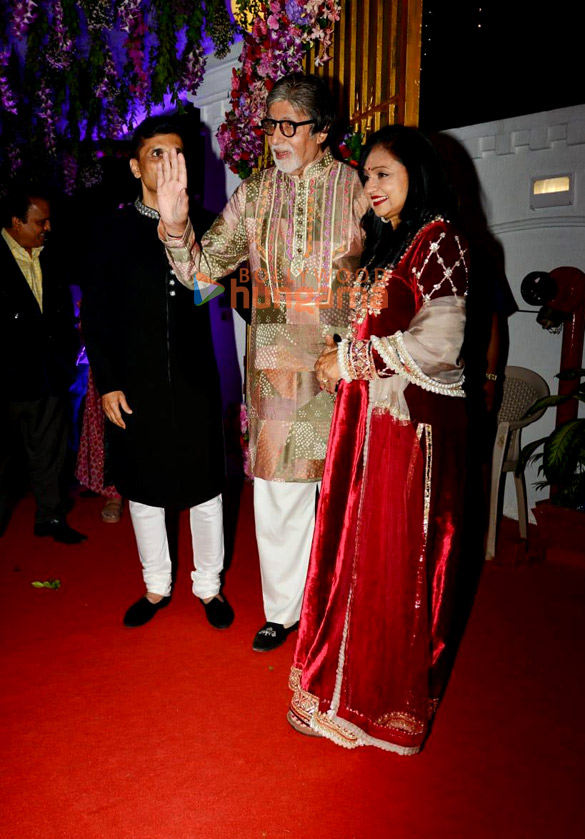 photos amitabh bachchan anand pandit and his wife snapped attending a diwali bash 2