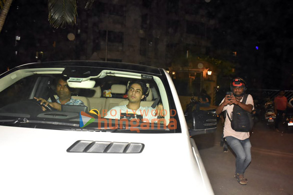 photos aryan khan spotted at karan johars house 4