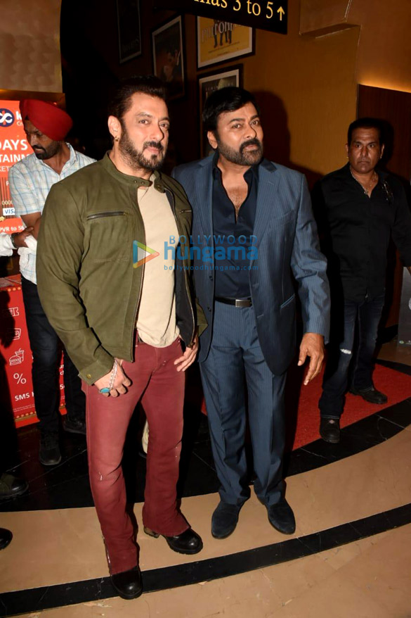 Photos Chiranjeevi and Salman Khan snapped at Hindi trailer launch of Godfather at PVR Juhu (1)