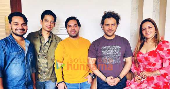 photos javed ali shivika diwan and others snapped post song recording of their new song 1