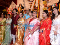 Photos: Kajol, Rani Mukerji, Ranbir Kapoor and others snapped during Durga Puja at North Bombay Sarbojanin