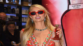 Photos: Paris Hilton snapped at the launch of her new fragrance Ruby Rush by Parcos beauty in Mumbai
