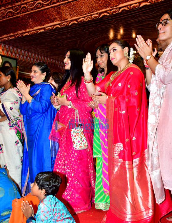 photos patralekha tanishaa mukerji tanuja and others snapped during durga puja at north bombay sarbojanin 6
