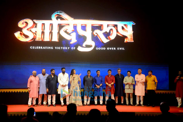 photos prabhas kriti sanon om raut and bhushan kumar attend the teaser launch of their film adipurush in ayodhya2 2