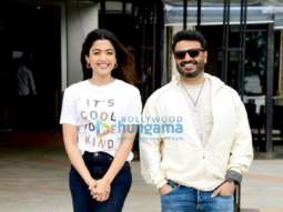 Photos: Rashmika Mandanna and Vikas Bahl snapped during Goodbye promotions