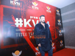 Photos: Sanjay Dutt snapped at teaser launch of Dhruva Sarja’s KD: The Devil