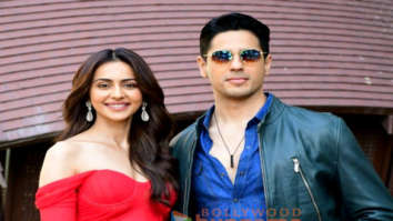Photos: Sidharth Malhotra and Rakul Preet Singh snapped during Thank God promotions in Mumbai
