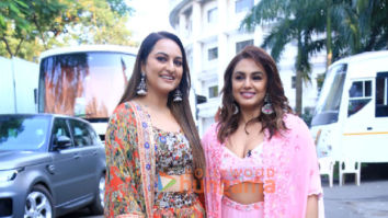 Photos: Sonakshi Sinha and Huma Qureshi snapped promoting Double XL on Indian Idol