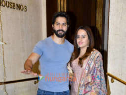 Photos: Varun Dhawan snapped with his wife at Manish Malhotra’s house in Bandra