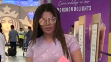 Rakhi Sawant snapped with boyfriend Adil Khan in lavender glittery outfit