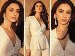 Rakul Preet Singh looks regal in an ivory sharara set by Ritika Mirchandani for Thank God promotions