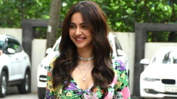 Rakul Preet Singh poses for paps in a cute floral top