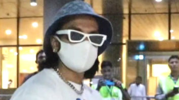 Ranveer Singh clicked at the airport in a funky bucket hat