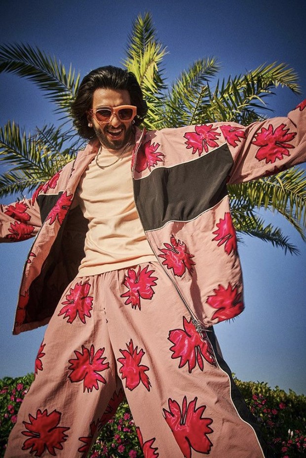 Ranveer Singh picks a quirky floral printed co-ord set and unique sunglasses as he attends NBA Abu Dhabi Games 2022