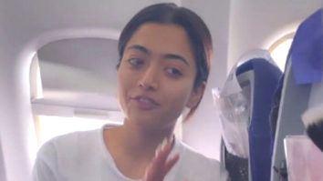 Rashmika Mandanna shares BTS video of doing makeup in flight