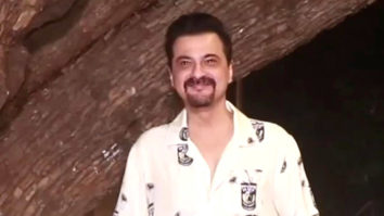 Sanjay Kapoor looks dapper in a white shirt as he poses for paps