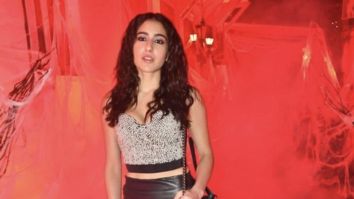 Sara Ali Khan attends Halloween party sporting a mini-leather skirt and a silver stone-studded bustier