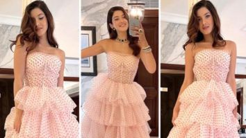 Shanaya Kapoor had her major princess moment in Gauri & Nainika’s ruffled pink polka dot dress worth Rs.54K