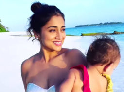 Shriya Saran enjoys family time by the beach