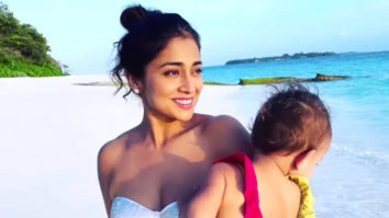 Shriya Saran enjoys family time by the beach
