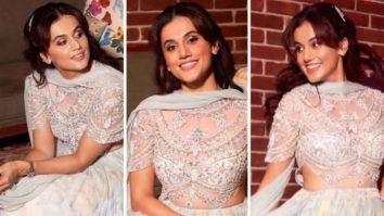 Taapsee Pannu dazzles her way in ice blue anarkali worth for 52K for Richa –Ali wedding reception