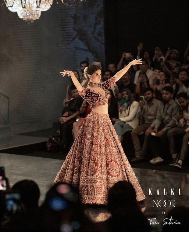 Tara Sutaria steals the show in a contemporary bridal lehenga as walks for Kalki Fashion at Bombay Fashion week Tara Sutaria steals the show in a contemporary bridal lehenga as walks for Kalki Fashion at Bombay Fashion week