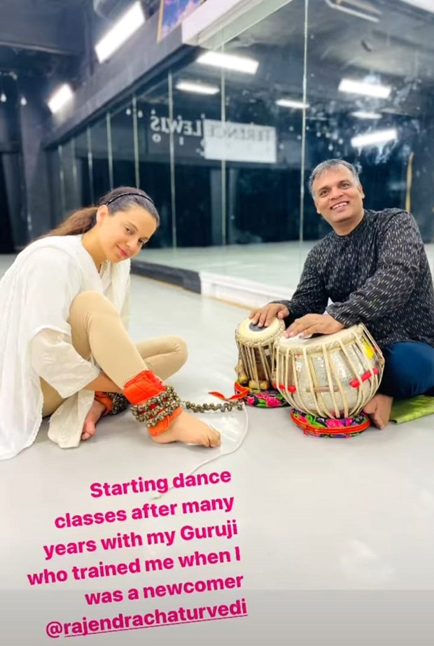 Kangana Ranaut took to her social media handle and shared that she has started dance classes after many years. 