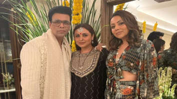 Gauri Khan poses with Karan Johar and Rani Mukerji at Diwali bash; see pic 