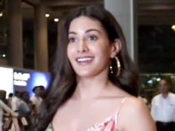 Amyra Dastur has a fun chit chat with paps at the airport