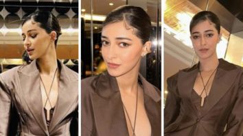 Ananya Panday turns up the glam quotient in brown pantsuit for book launch event