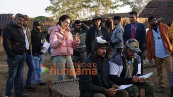 On the set of the movie Emergency