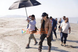 On the set of the movie Emergency