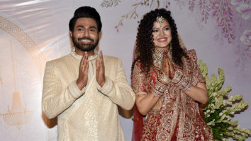 Hindi film fraternity members attend Mithoon & Palak Muchhal’s wedding reception