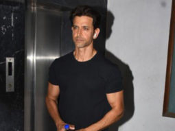 Hrithik Roshan looks handsome as always in a black tshirt
