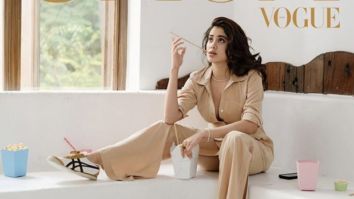 Janhvi Kapoor graces the Casa Vogue magazine cover dressed in sand coloured co-ord set