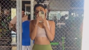 Kanika Mann sweats off those calories in the gym