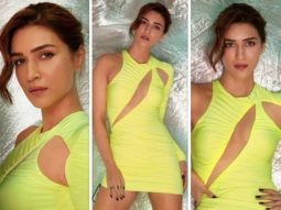 Kriti Sanon aces her fashion game with David Koma neon mini dress and Steve Madden quilted boots for Bhediya promotions