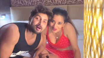 Monalisa gets surprise birthday cake from husband Vikrant Singh