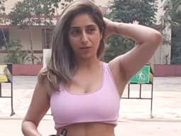 Neha Bhasin poses for paps as she gets clicked outside gym
