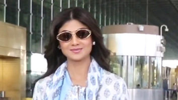 Paps welcome Shilpa Shetty by playing her song at the airport