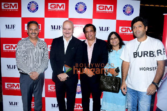 Photos: Anupam Kher, Sooraj Barjatya and Mahavir Jain attend the special screening of the film Uunchai