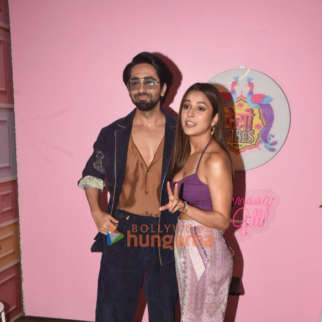 Photos: Ayushmann Khurrana snapped promoting An Action Hero on Shehnaaz Gill’s chat show Desi Vibes