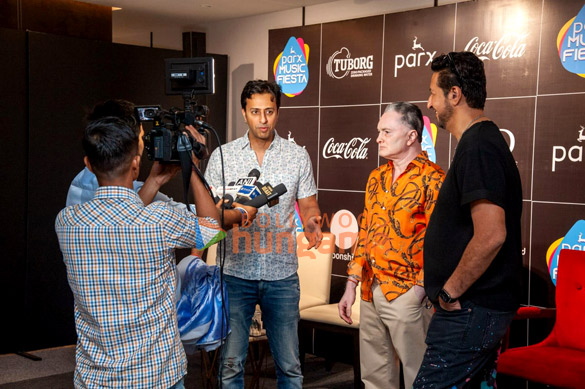 photos benny dayal sulaiman merchant and gautam singhania attend the press conference of parx music fiesta 6